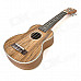 Adeline Handheld 21" 4-String Ukulele Guitar w/ Bag - Brown + Wood Color