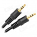 3.5mm Male to Male PVC Audio Cable - Black (1.3m)