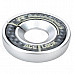 Universal Carbon Fiber Car Keyhole Decoration Ring for Volkswagen Series - Silver + Black