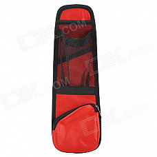 Multifunction Car Seat Chair Side Multi Pockets Storage Bag - Black + Red