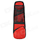 Multifunction Car Seat Chair Side Multi Pockets Storage Bag - Black + Red