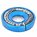 Universal Carbon Fiber Car Keyhole Decoration Ring for Volkswagen Series - Silver + Black + Blue