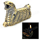 Stylish Python Shape Yellow Flame Butane Gas Lighter - Bronze