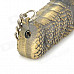 Stylish Python Shape Yellow Flame Butane Gas Lighter - Bronze