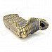 Stylish Python Shape Yellow Flame Butane Gas Lighter - Bronze