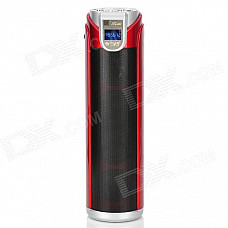 SEE ME HERE LV950 0.8" LCD Portable Outdoor Bicycling 2-CH Speaker w/ SD Card / USB / AUX - Red