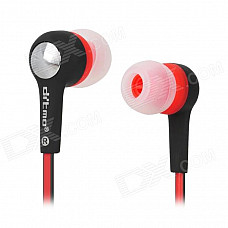 Ditmo DM-5660 Stylish In-Ear Earphones - Red + Black (3.5mm Plug / 120cm)