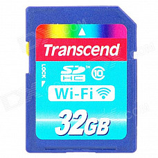 Transcend Wi-Fi SD SDHC Memory Card - Deep Blue (32GB / Class 10)