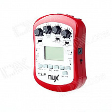 NUX PG-2 1.5" LCD Portable Guitar Effect - Red (2 x LR6)