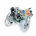 USB Wired Dual-Shock Game Controller JoyStick for Xbox360 / Xbox360 Slim - Transparent (280cm-Cable)
