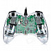 USB Wired Dual-Shock Game Controller JoyStick for Xbox360 / Xbox360 Slim - Transparent (280cm-Cable)