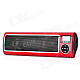 SEE ME HERE LV520-III Portable 1'' LCD Display USB Rechargeable Stereo Speaker- Red + Black + Silver