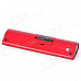 SEE ME HERE LV520-III Portable 1'' LCD Display USB Rechargeable Stereo Speaker- Red + Black + Silver