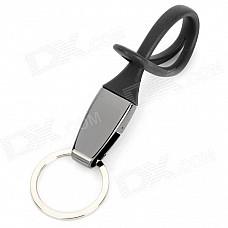 SHU Japan Korean Style 45# Alloy Waist Hang Car Keychain w/ Ring - Black