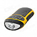 SEE ME HERE RV77 Multifunction 2-in-1 Portable Outdoor Riding Amplifier Lighter - Black + Yellow