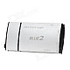 CR805 High Speed USB 3.0 SD(XC) / MicroSD / M2 / MS Card Reader - Silver + Black (Max. 64GB)