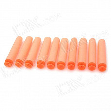 Beiduoli BL12201 Sponge Suction Cup Bullet for Kids - Orange (10 PCS)