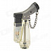 331 1300 Centigrade Windproof Blue Butane Jet Torch Lighter w / Keychain - Transparent