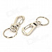 Zinc Alloy Keychain Rings Set - Silver (5 PCS)