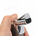 2000 Centigrade Windproof Blue Butane Jet Torch Lighter w / Keyring for Cigar - Silver + Dark Grey