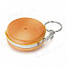 Creative Hamburger Style Butane Jet Lighter w/ Key Ring - Yellow