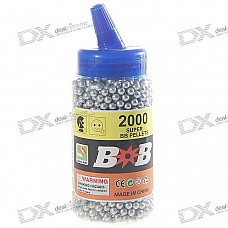 6mm BB Silver Plastic Bullets (2000-Pack)