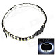 8.5W 360lm 6500K 72-3528 SMD LED White Light Car Decoration Strip Lamp - Black + Yellow (55cm)