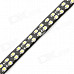 8.5W 360lm 6500K 72-3528 SMD LED White Light Car Decoration Strip Lamp - Black + Yellow (55cm)