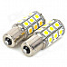 115650-27WN 1156 5W 300lm 4500K 27-5050 SMD LED Warm White Light Car Turn Signals Lamp (2 PCS)