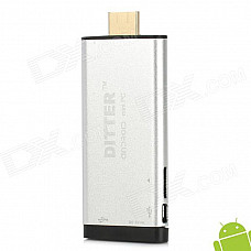 DITTER V12 Android 4.1 Dual-Core Google TV Player w/ 1GB RAM / 8GB ROM / Bluetooth / HDMI - Silver