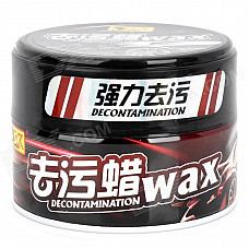 HQS-Y13310 Car Cleaning Decontamination Wax w/ Sponge - Black