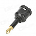 Digital Square Optical Fiber Audio Cable w/ Round Adapter - Black (1m)