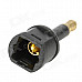 Digital Square Optical Fiber Audio Cable w/ Round Adapter - Black (1m)