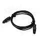 Digital Square Optical Fiber Male to Male Audio Cable - Black (1m)