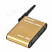 Wireless Bluetooth v3.0 + EDR ISM Audio Receiver - Golden + Black