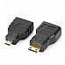 HDMI Male to Male HD Audio Video Connection Cable w/ Micro + Mini HDMI Adapter - Black (5m)