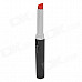 D03 Lipstick Style Fashionable Butane Yellow Flame Lighter - Black + Red + Silver