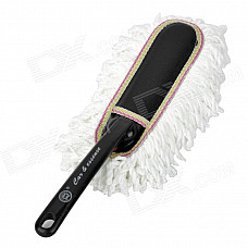 SL914 Car Microfiber Duster Dirt Cleaning Wash Brush - Black + White