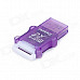 Portable USB 2.0 Micro SD TF Card Reader - Purple