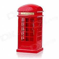 2075 Classical UK Red Telephone Box Style Music Box