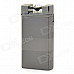 Crystal Green Flame Windproof Butane Jet Lighter - Gray Black