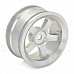 52mm Aluminum Alloy 5-Spoke Wheel Hub for 1:10 R/C On-Road Flat Run Car - Silver (4 PCS)