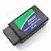 Wireless Bluetooth OBD2 Car Diagnostics Tool for Notebook / PC / Smartphones - Green + Blue (DC 12V)