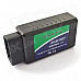 Wireless Bluetooth OBD2 Car Diagnostics Tool for Notebook / PC / Smartphones - Green + Blue (DC 12V)