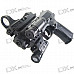 DIY Assembled Plastic 6mm Caliber BB Gun Toy with Laser Sight and Flashlight