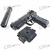 Plastic 6mm Caliber BB Gun Toy with Laser Sight and Flashlight