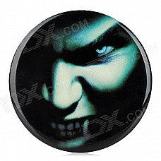 Ghost Teeth Pattern DIY Car PVC Soft Decoration Sticker - White + Black + Blue