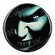 Ghost Teeth Pattern DIY Car PVC Soft Decoration Sticker - White + Black + Blue