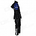 Tanked TRC16 Motorcycling Polyester Reflective Waterproof Rain Coat + Pants - Black + Blue (Size XL)