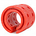 D-Type Car Spring Rubber Bumper Retainer - Red (2 PCS)